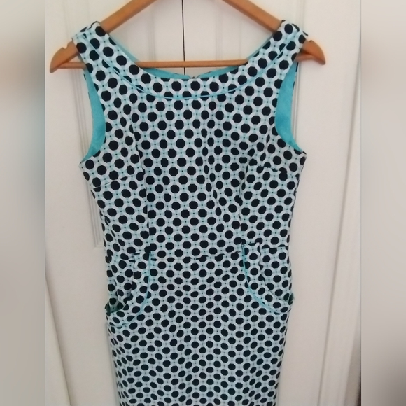 Mod Geometric Print Dress by London Times - Picture 5 of 13